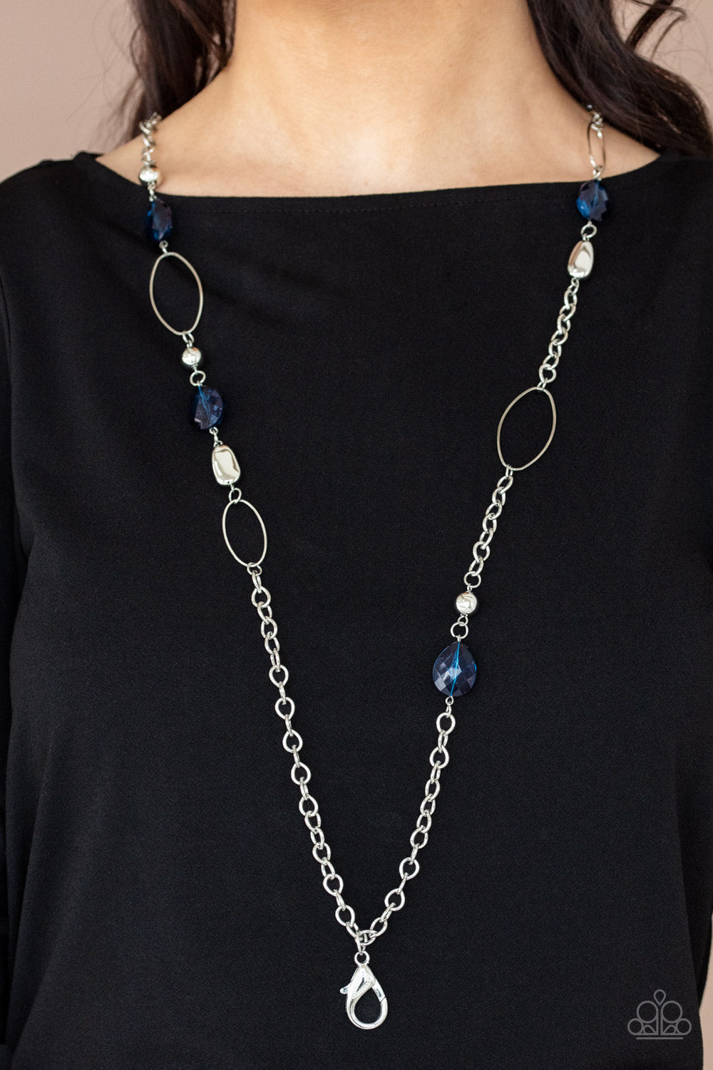 SHEER As Fate - blue - Paparazzi LANYARD necklace