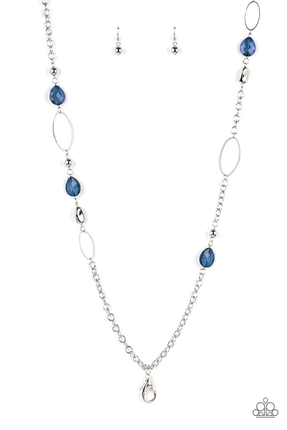 SHEER As Fate - blue - Paparazzi LANYARD necklace