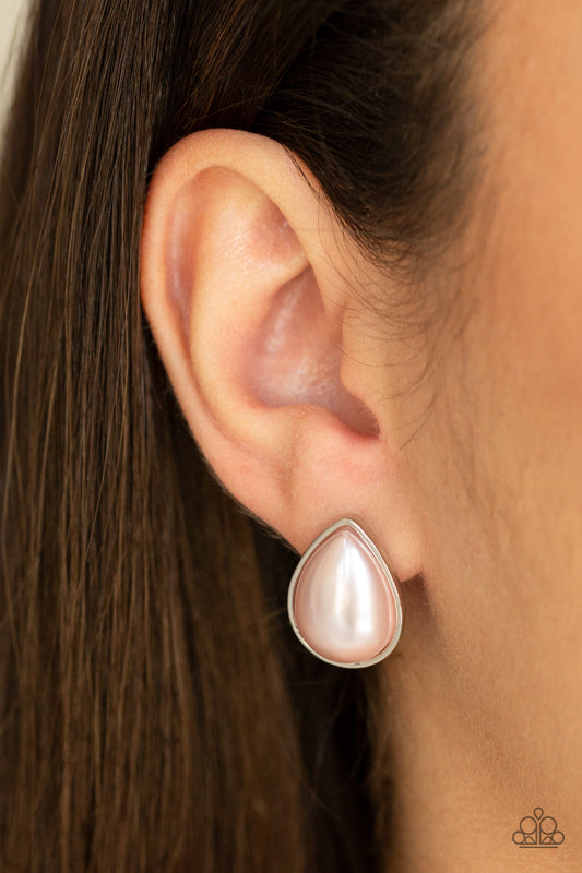 SHEER Enough - pink - Paparazzi earrings