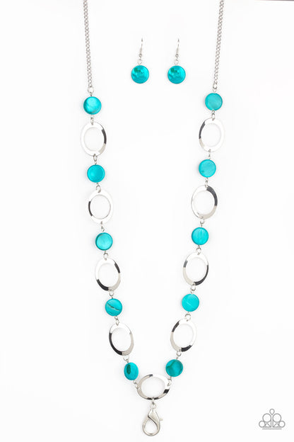 SHELL Your Soul - blue - Paparazzi LANYARD necklace