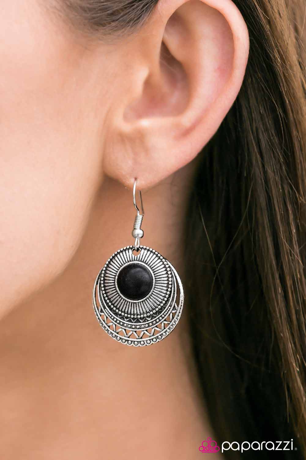 SOL Sister - Black - Paparazzi earrings