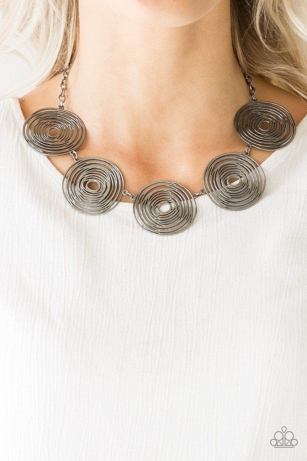 SOL-mates - black - Paparazzi necklace