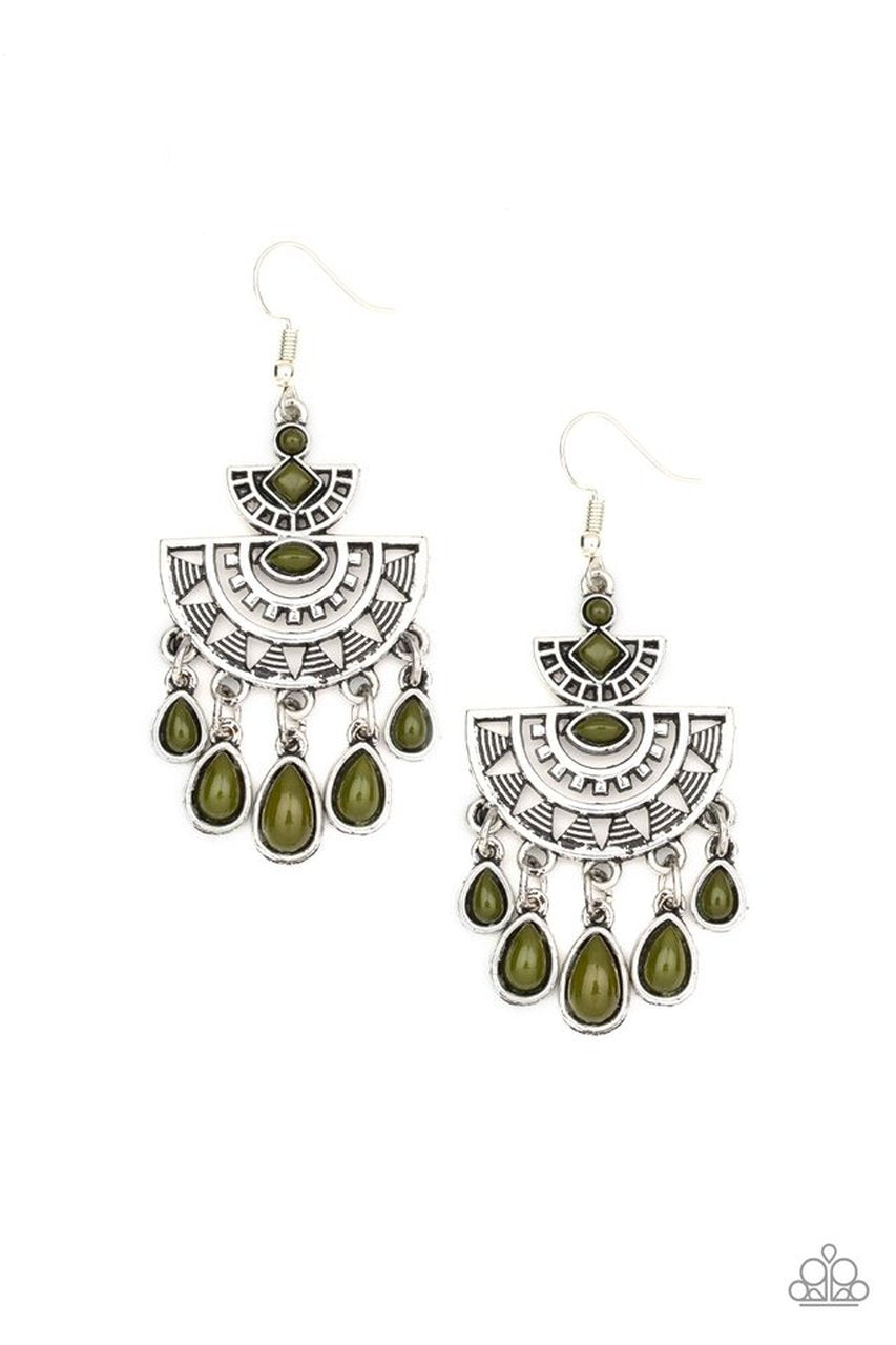 SOL Searching - green - Paparazzi earrings