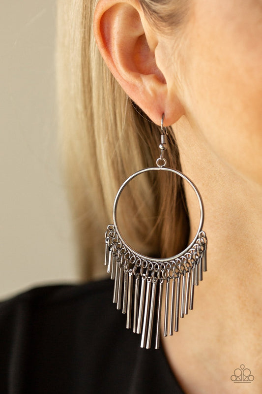 SOL Food-black-Paparazzi earrings