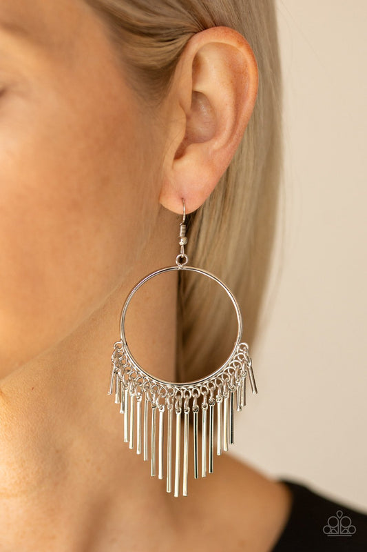SOL Food-silver-Paparazzi earrings