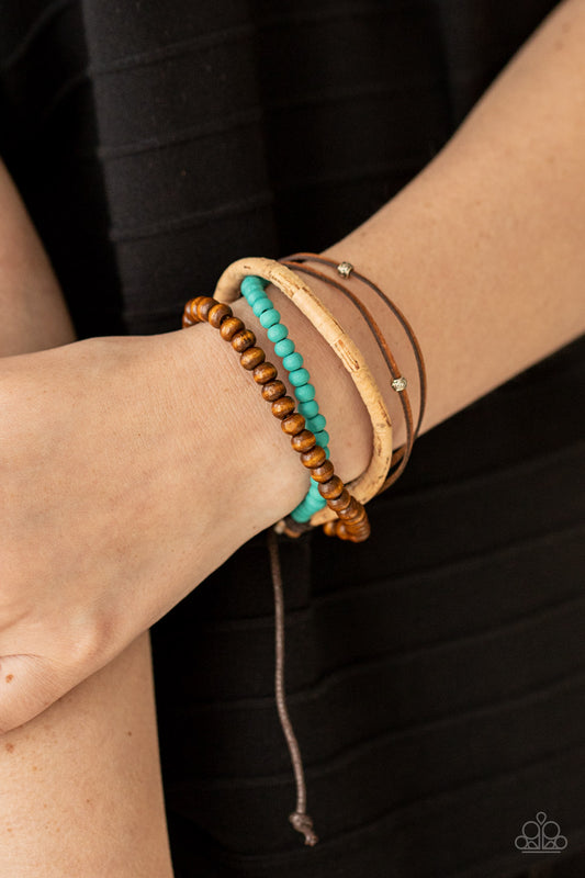 STACK To Basics - blue - Paparazzi bracelet