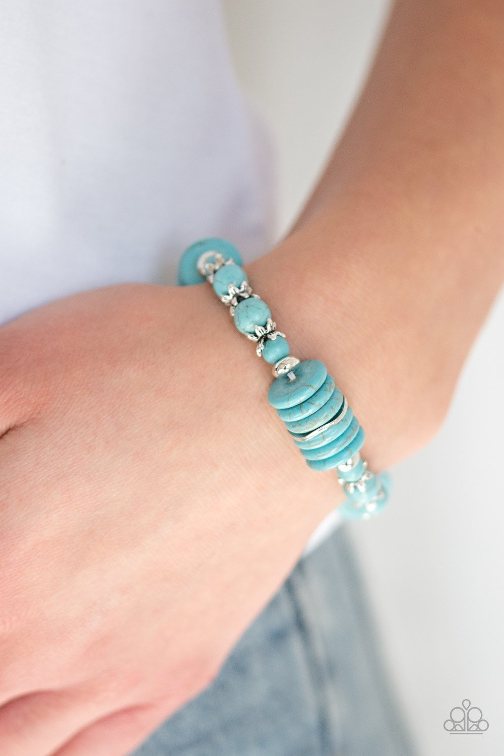 Sagebrush Serenade-blue-Paparazzi bracelet