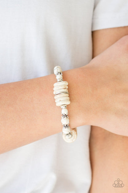 Sagebrush Serenade-white-Paparazzi bracelet