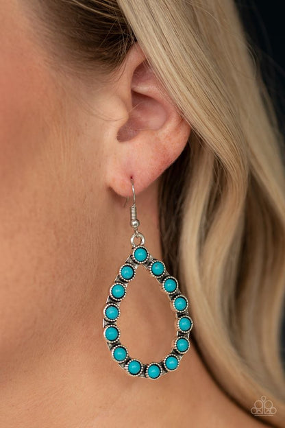 Sagebrush Sunsets - blue - Paparazzi earrings