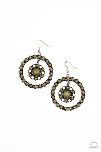 Saguaro Sanctuary - green - Paparazzi earrings
