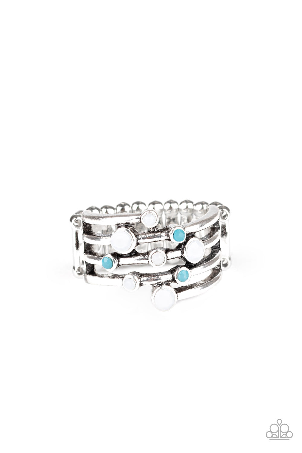 Saguaro Skies - white - Paparazzi ring