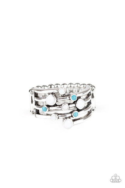 Saguaro Skies - white - Paparazzi ring