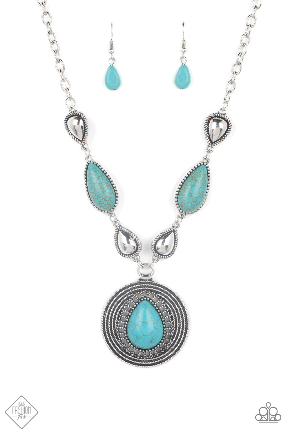 Saguaro Soul Trek - blue - Paparazzi necklace