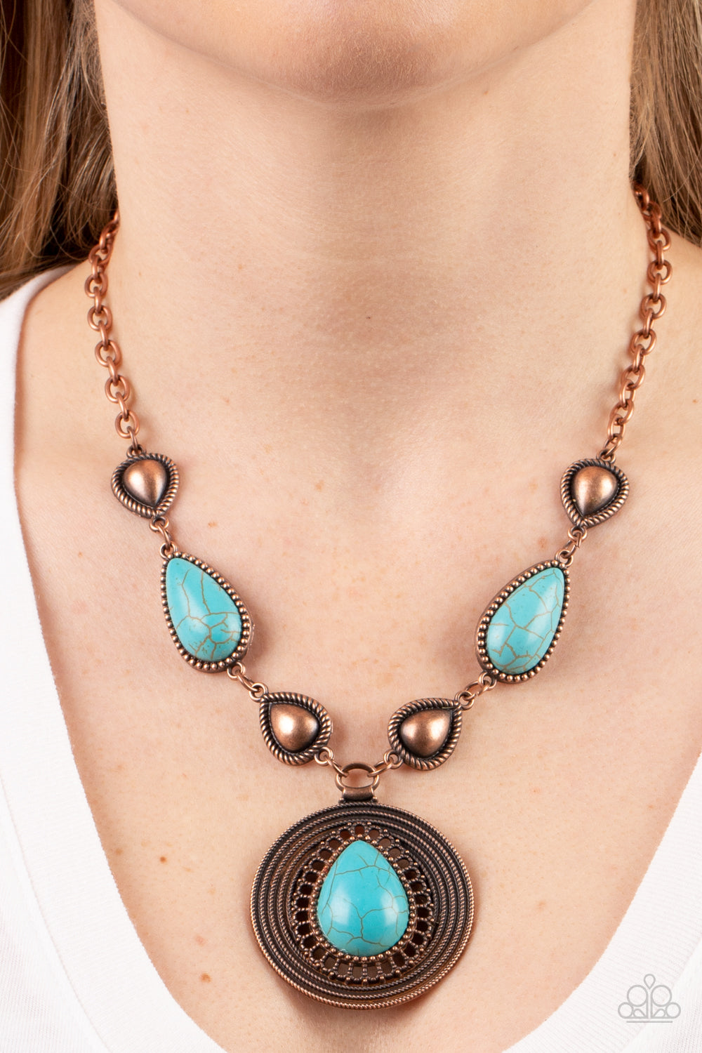Saguaro Soul Trek - copper - Paparazzi necklace