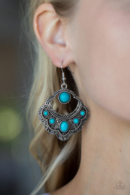 Saguaro Sunset - blue - Paparazzi earrings