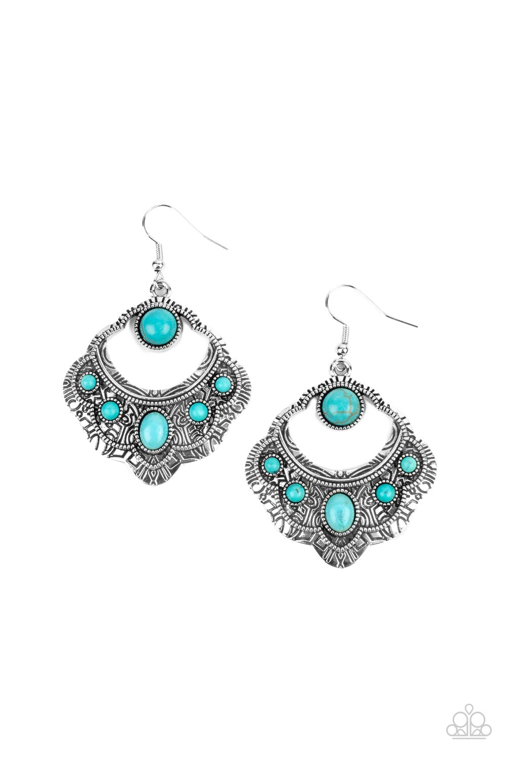 Saguaro Sunset - blue - Paparazzi earrings