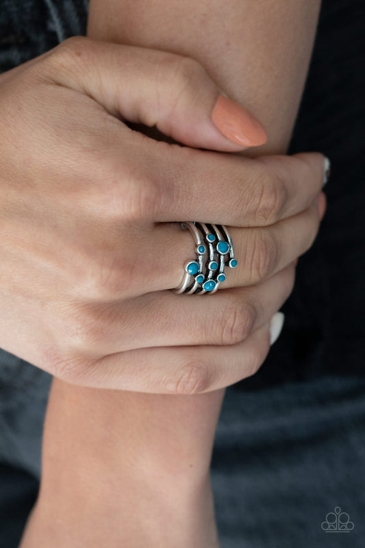 Saguaro Skies-blue-Paparazzi ring