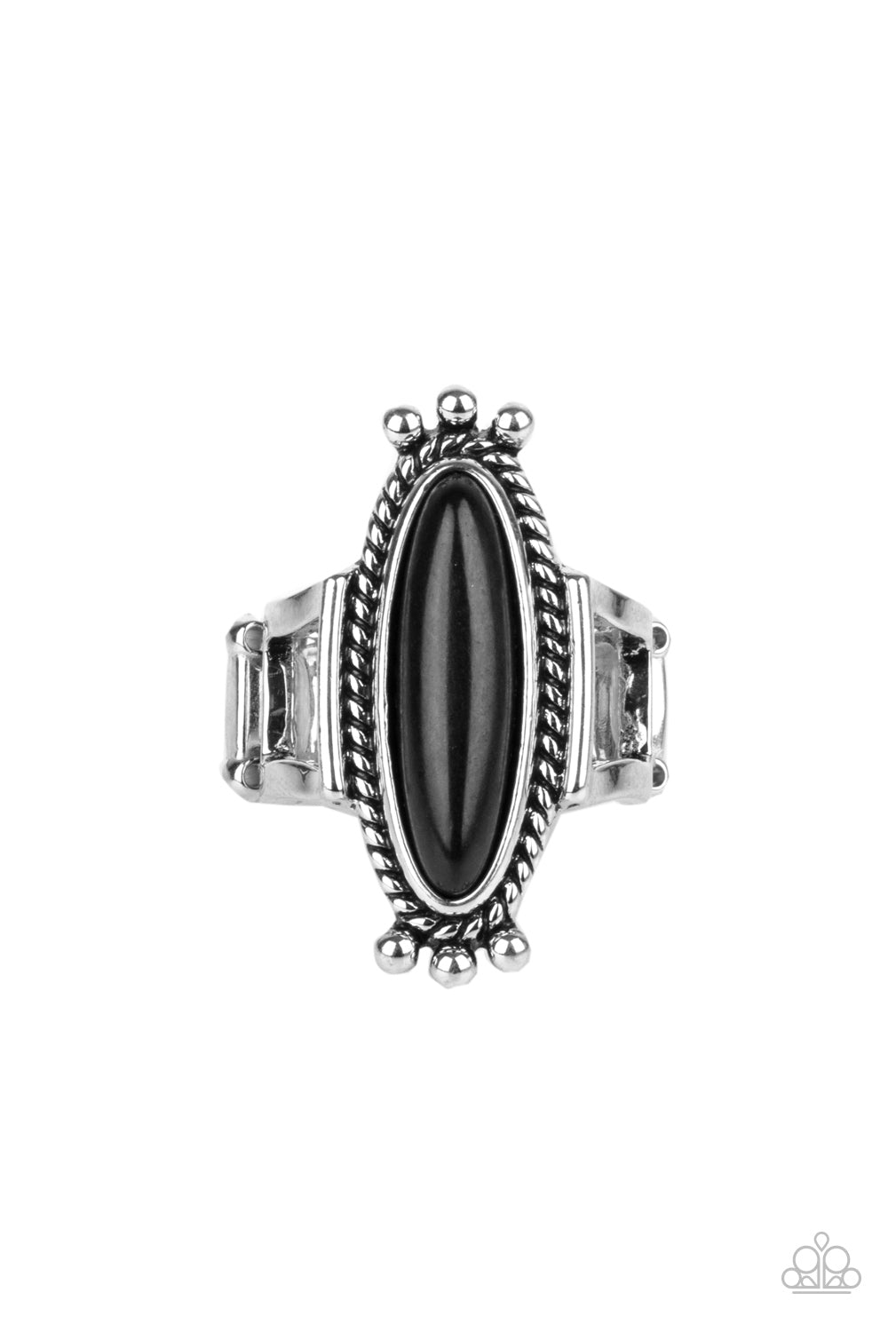 Sahara Escape - black - Paparazzi ring