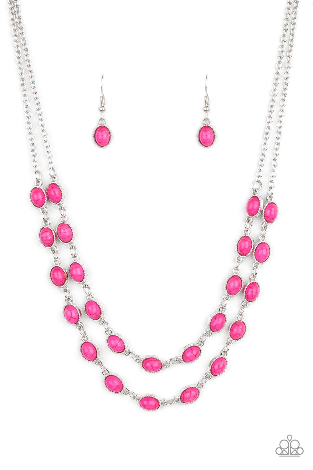 Sahara Safari - pink - Paparazzi necklace