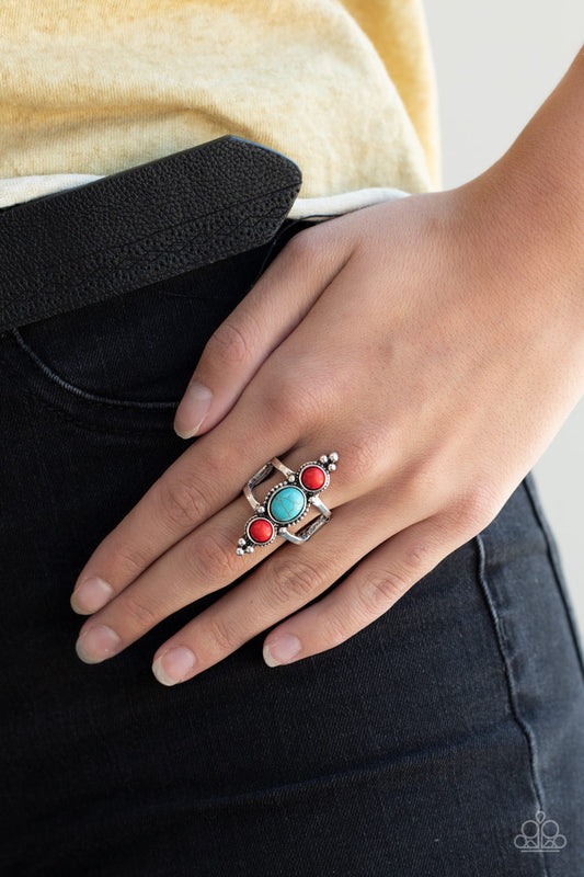 Sahara Sage - red - Paparazzi ring