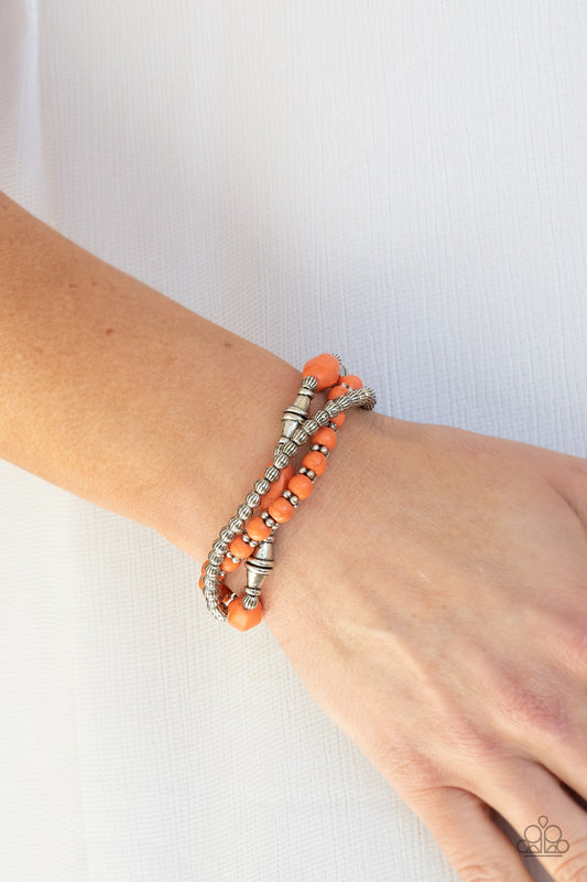 Sahara Sanctuary - orange - Paparazzi bracelet