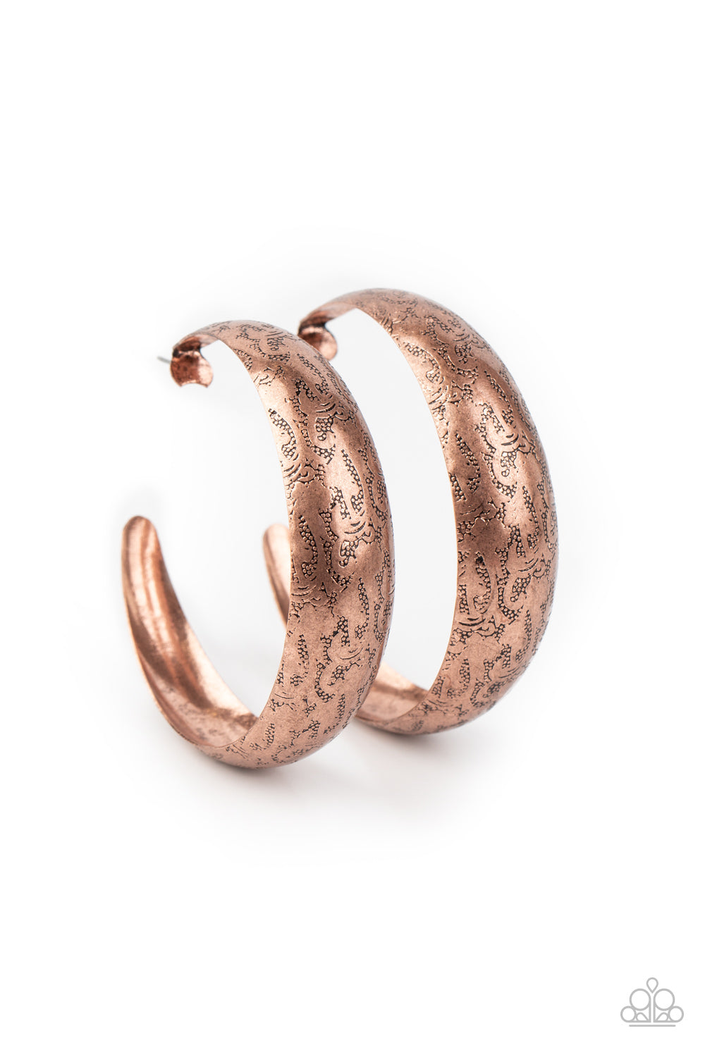 Sahara Sandstorm - copper - Paparazzi earrings