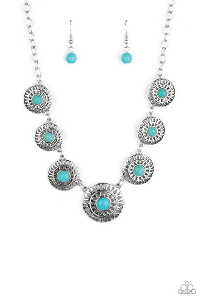 Sahara Solar Power - blue - Paparazzi necklace – JewelryBlingThing