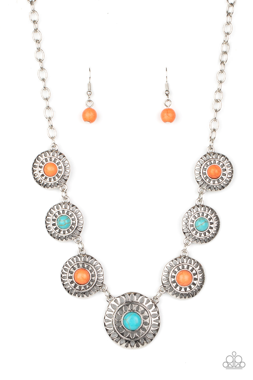 Sahara Solar Power - multi - Paparazzi necklace
