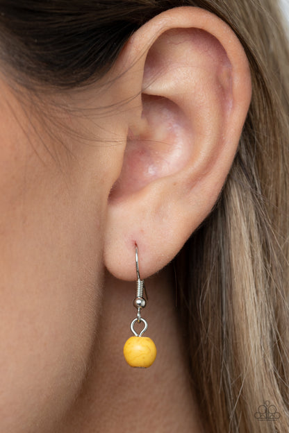 Sahara Solar Power - yellow - Paparazzi necklace