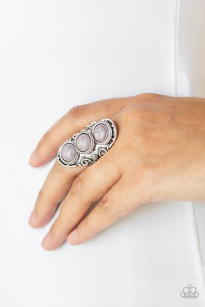 Sahara Soul - silver - Paparazzi ring