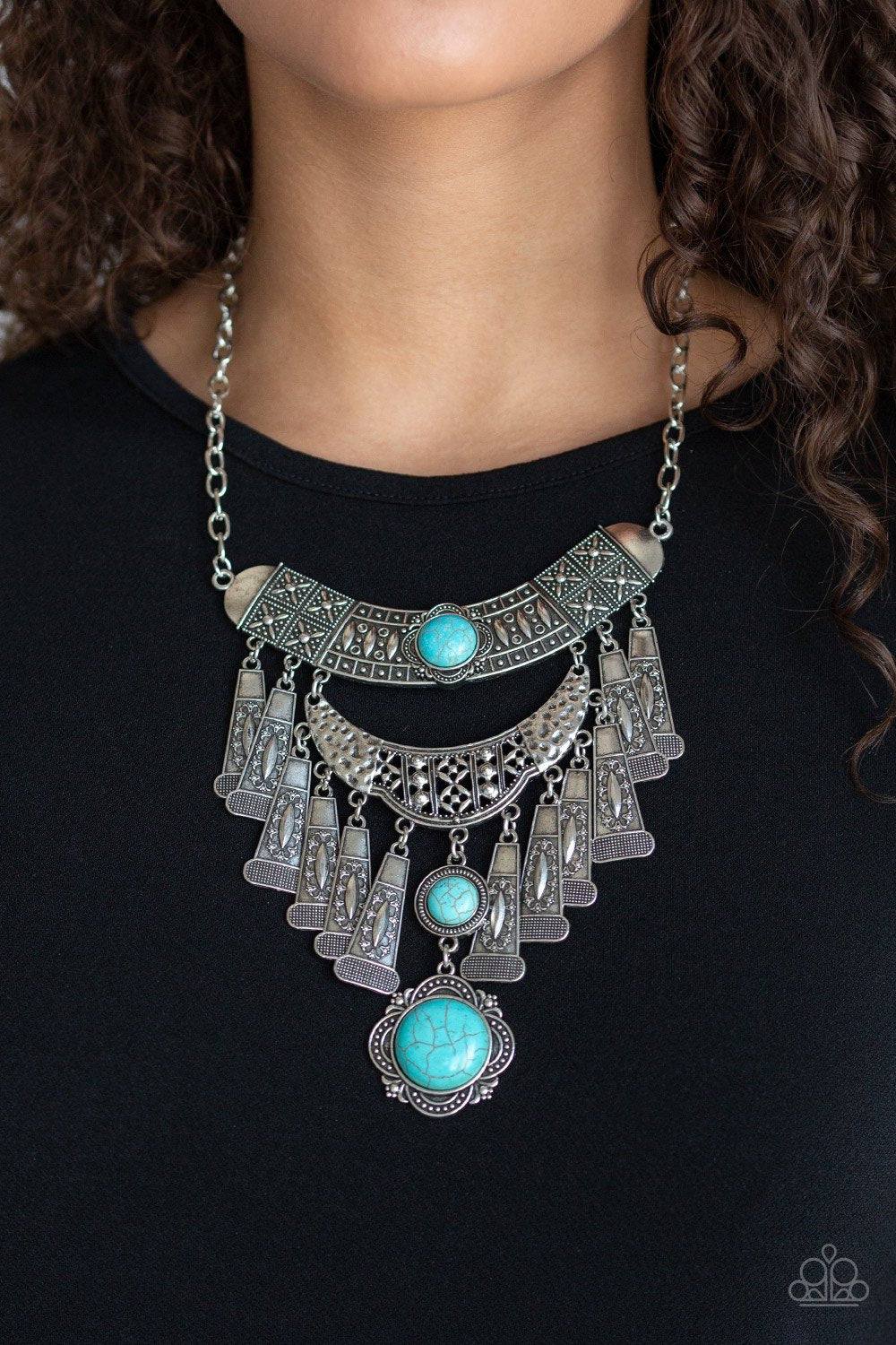 Sahara Royal-blue-Paparazzi necklace