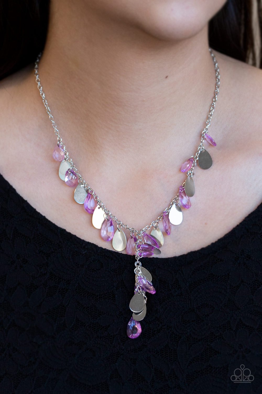 Sailboat Sunsets-purple-Paparazzi necklace