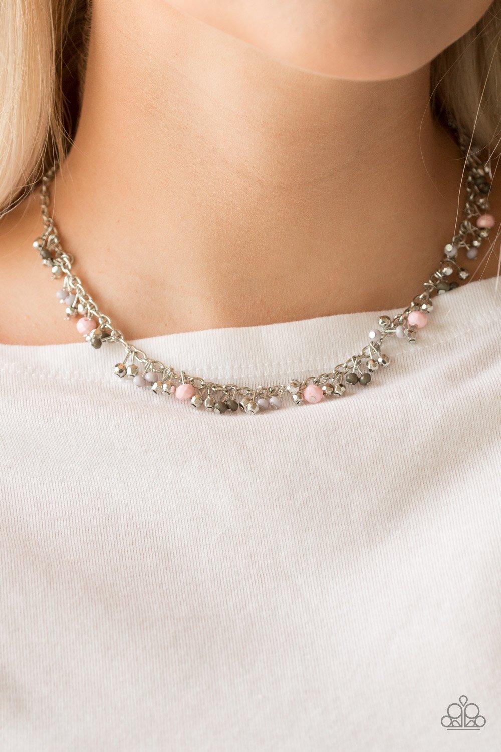 Sailing the Seven Seas-pink-Paparazzi necklace