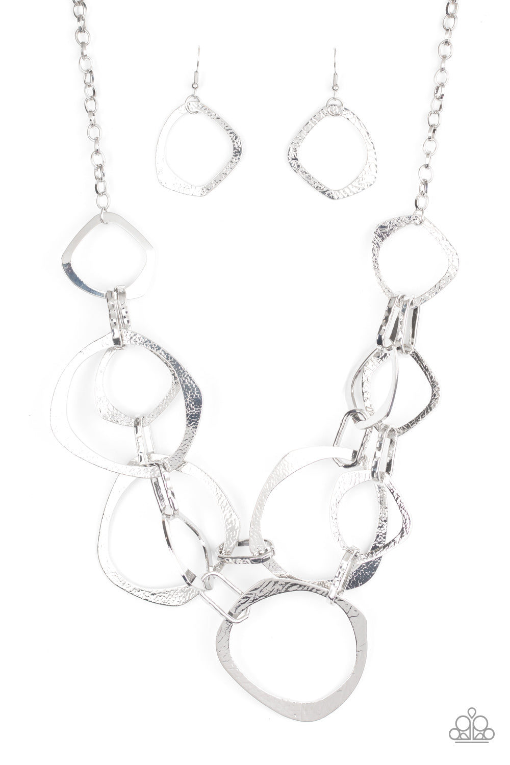 Salvage Yard - silver - Paparazzi necklace