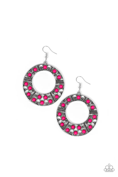San Diego Samba - pink - Paparazzi earrings