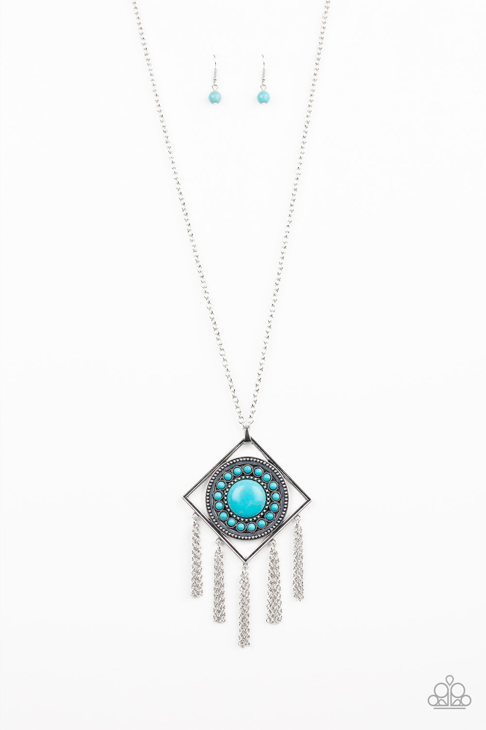 Sandstone Solstice - blue - Paparazzi necklace