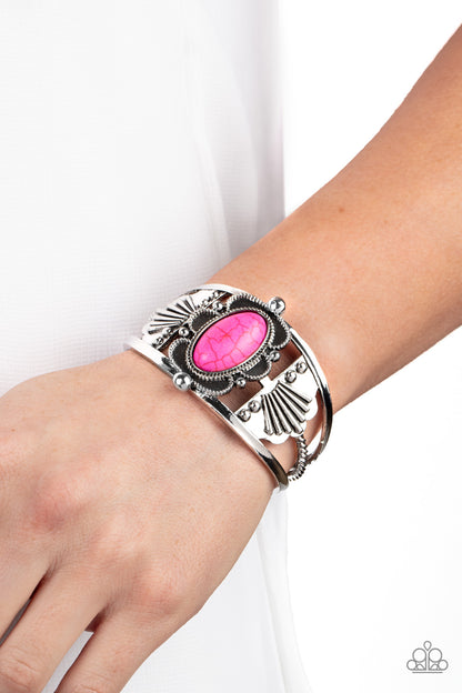 Sandstone Tundra - pink - Paparazzi bracelet