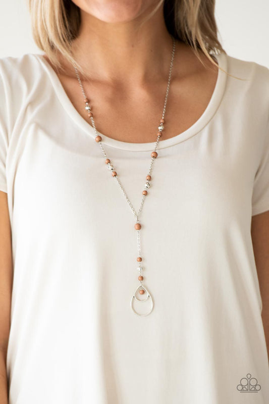 Sandstone Savannahs-brown-Paparazzi necklace