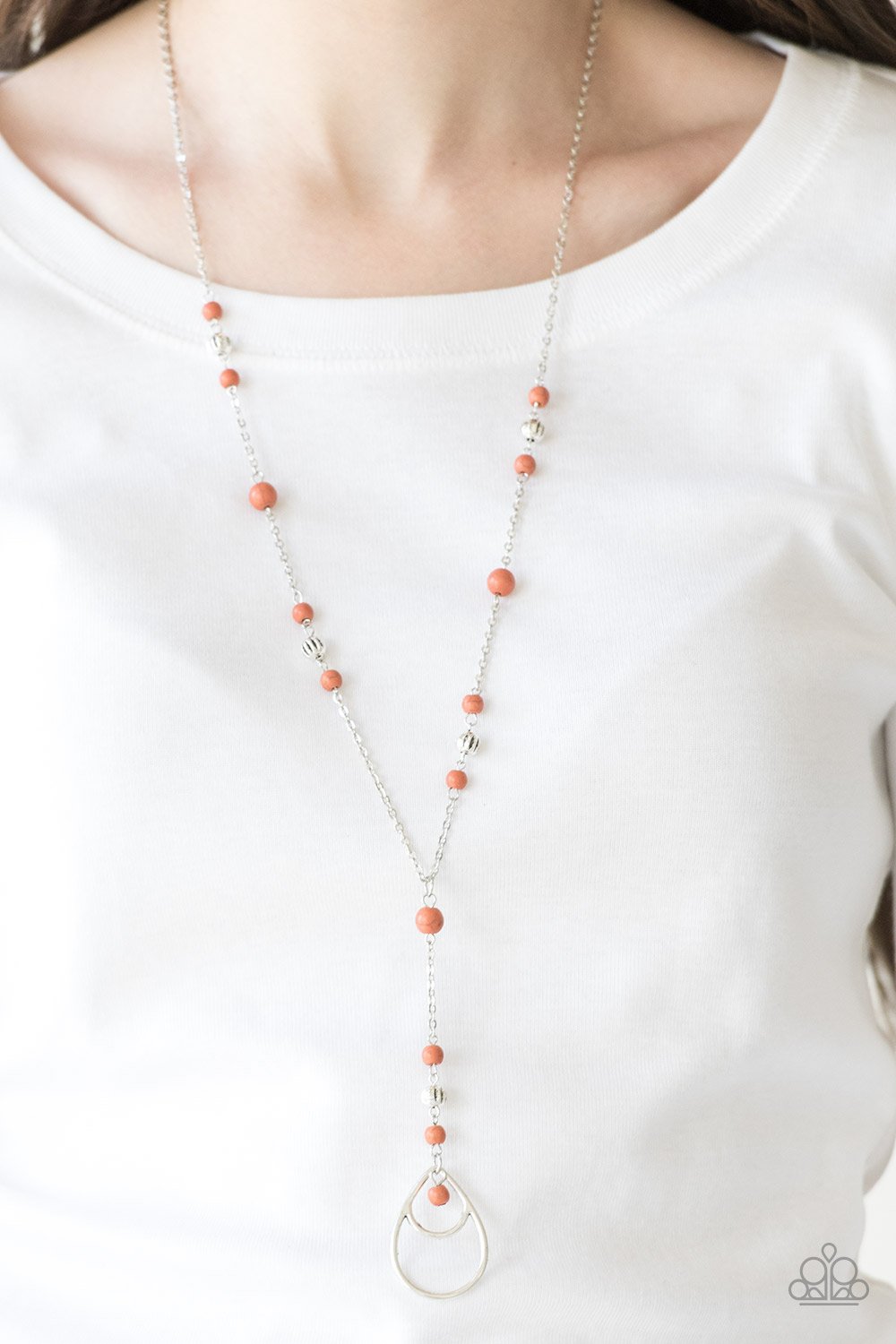 Sandstone Savannahs-orange-Paparazzi necklace