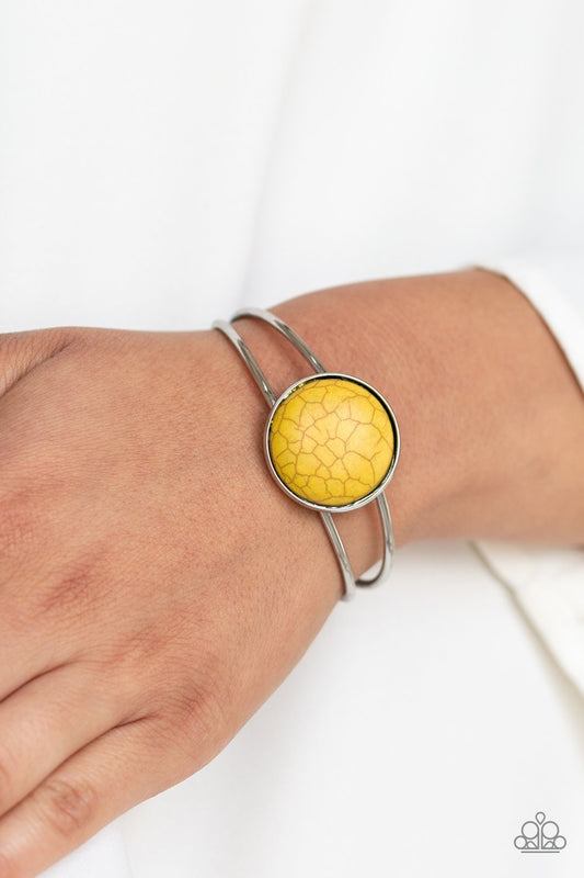 Sandstone Serenity - yellow - Paparazzi bracelet