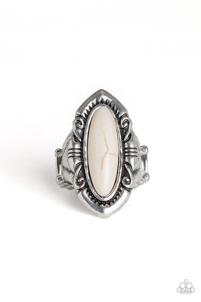Santa Fe Serenity - white - Paparazzi ring
