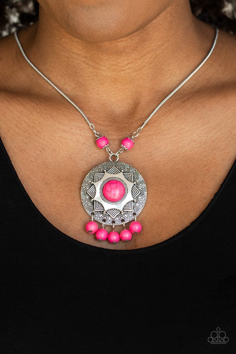 Santa Fe Garden - pink - Paparazzi necklace