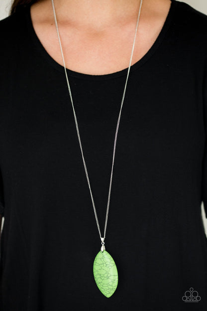Santa Fe Simplicity-green-Paparazzi necklace