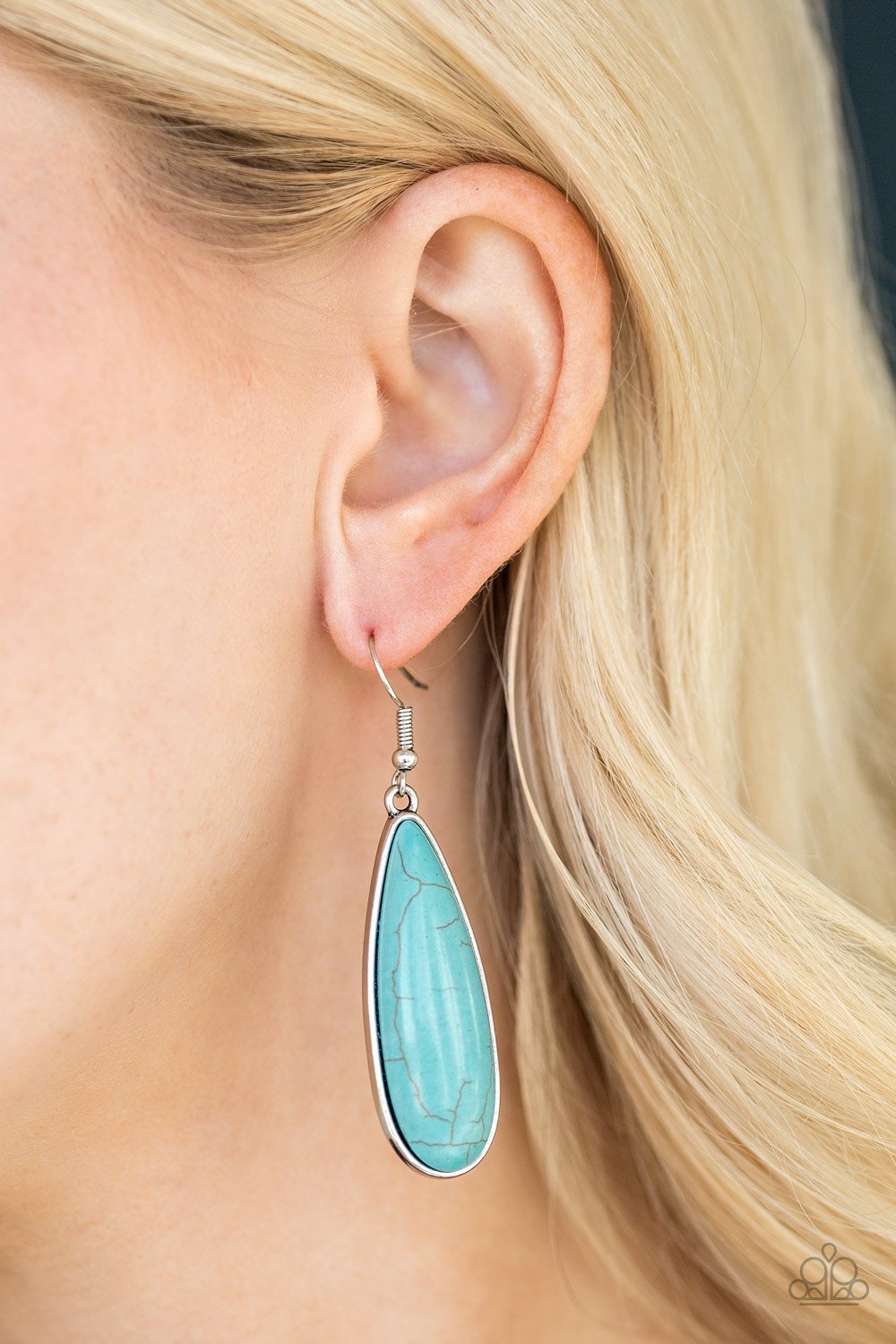 Santa Fe Skies-blue-Paparazzi earrings