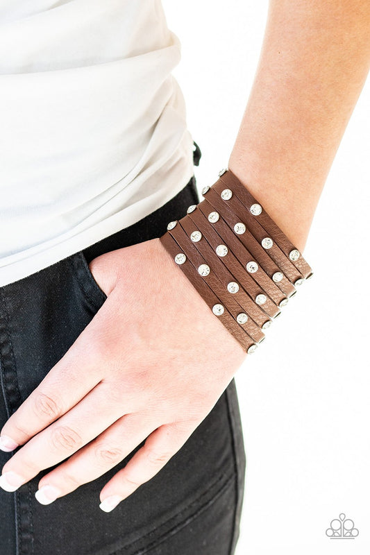 Sass Squad-brown-Paparazzi bracelet