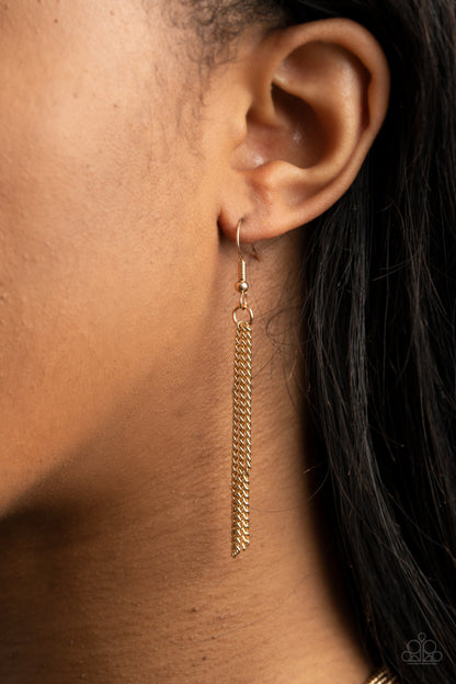 Save Your TIERS - gold - Paparazzi necklace