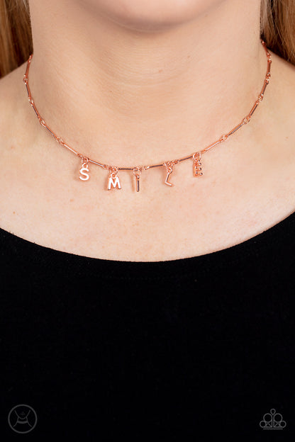 Say My Name - copper - Paparazzi necklace