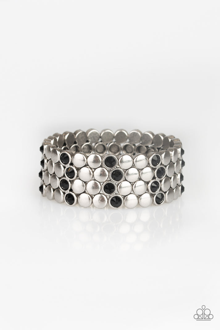 Scattered Starlight - black - Paparazzi bracelet – JewelryBlingThing