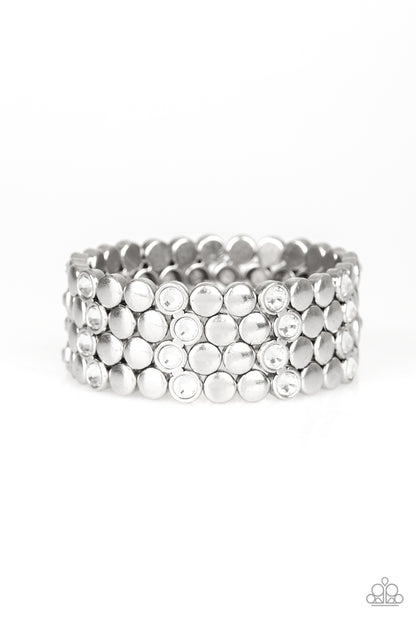 Scattered Starlight - white - Paparazzi bracelet – JewelryBlingThing