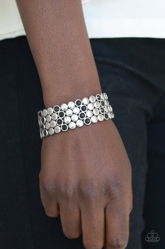 Scattered Starlight-black-Paparazzi bracelet